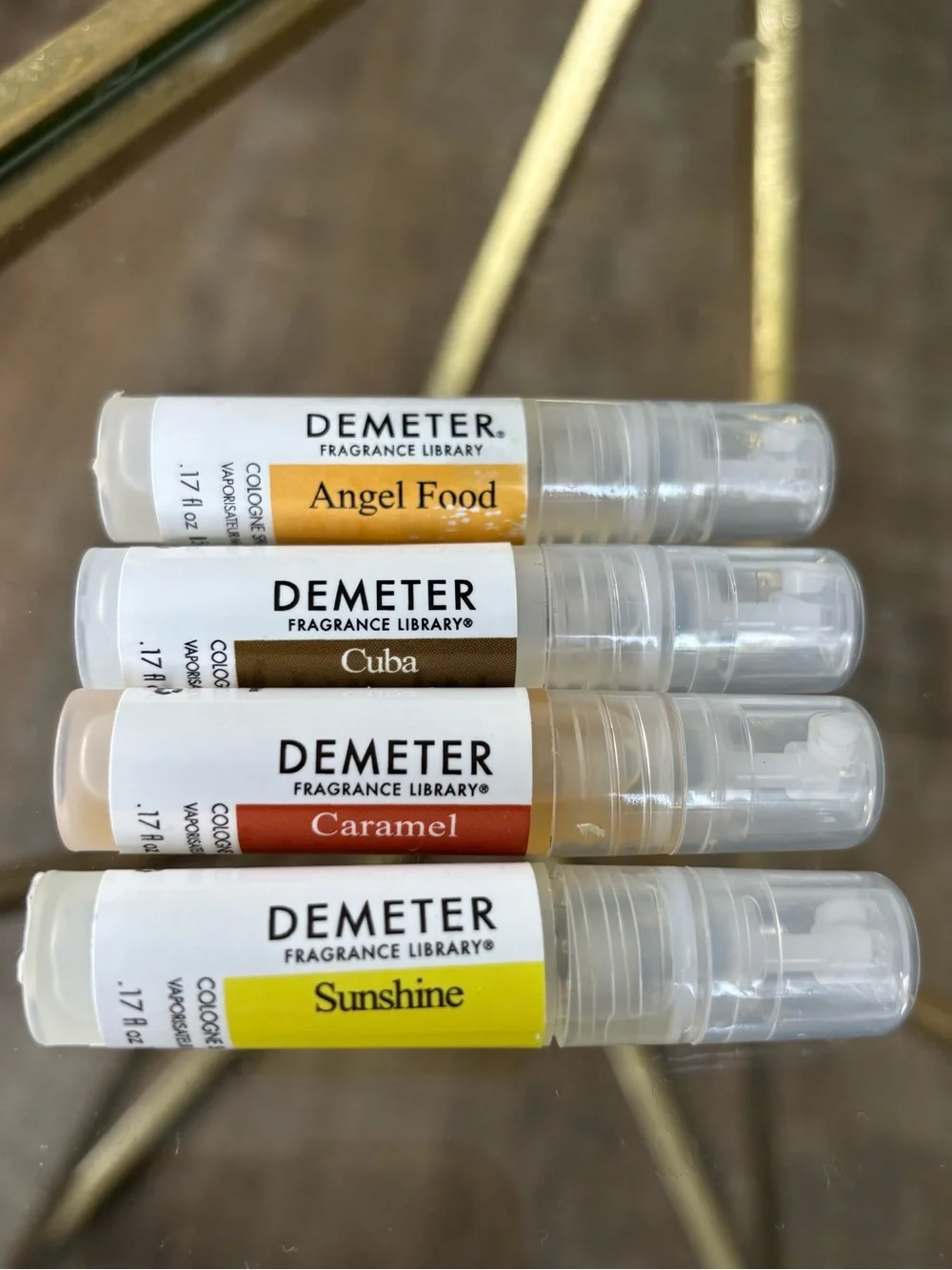 (4) .17 Fl Oz Demeter Fragrance Library Discovery Set